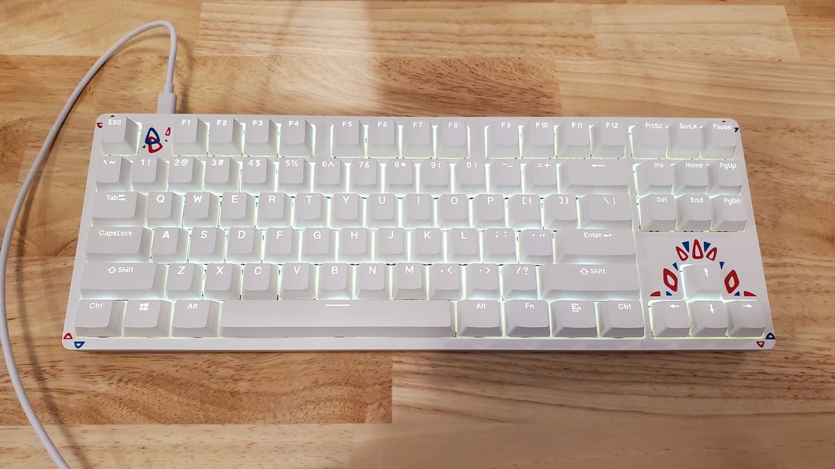 a white keyboard