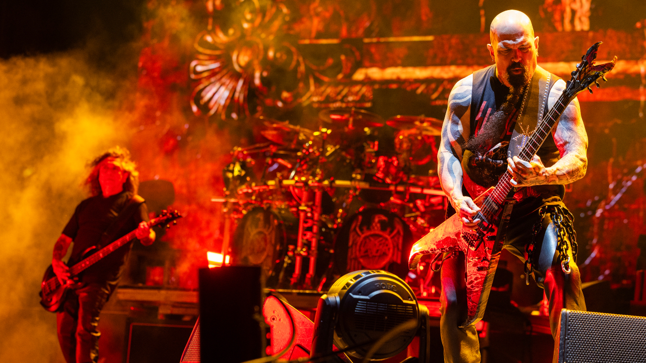 Slayer onstage in 2025