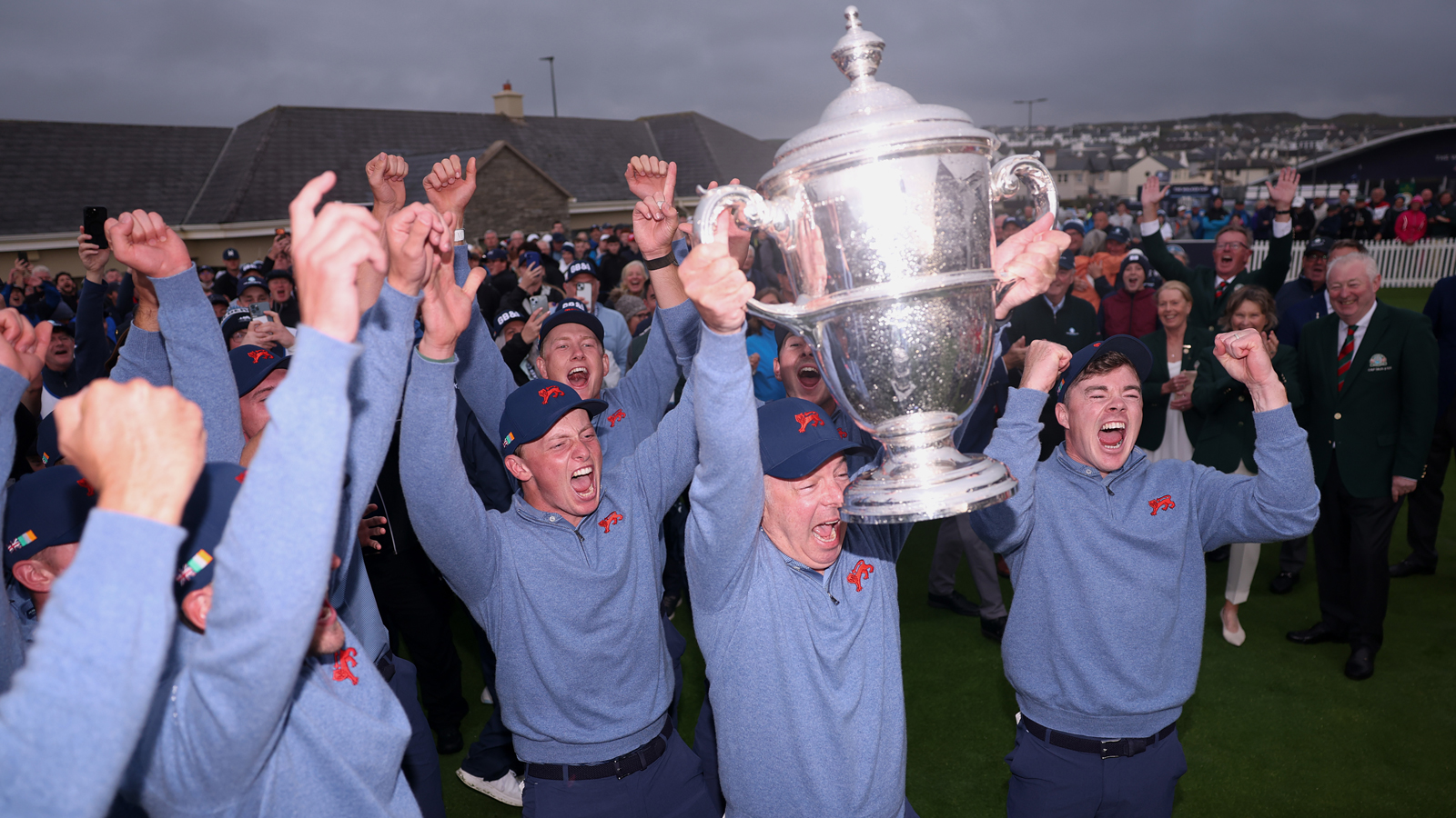 Team GB&amp;I celebrate Walker Cup win