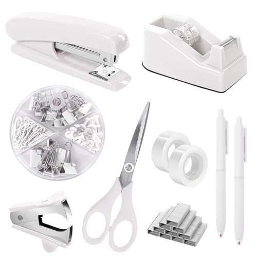 White Office Supplies Set