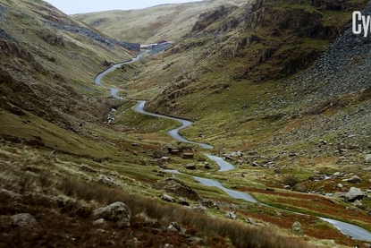 Honister Pass is an imposing sight for even the best cyclists