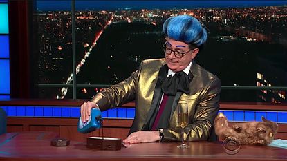 Stephen Colbert reprises his Hunger Games tribute