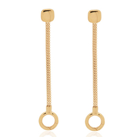 Doina Chain Earrings, 18ct Gold, £195, Monica Vinader
