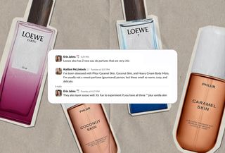 Loewe Earth Elixir, Loewe 7, Phlur Coconut Skin, Caramel Skin