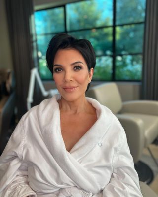 Kris Jenner with pixie cut