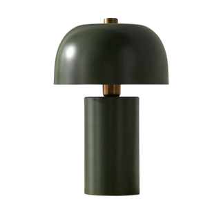 green domed table lamp