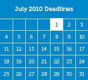 Education Grants: 2010–2011 Deadlines