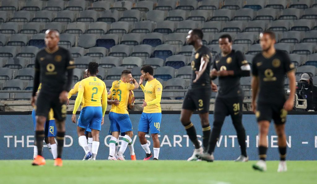 Gaston Sirino celebrating his goal with teammates