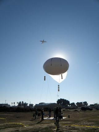 NASA DISCOVER-AQ plane and balloon