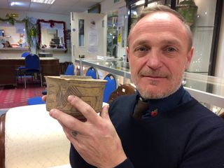 Who knew? This pottery jar being sold at a flea market was made about 2,000 years before the birth of Christ.