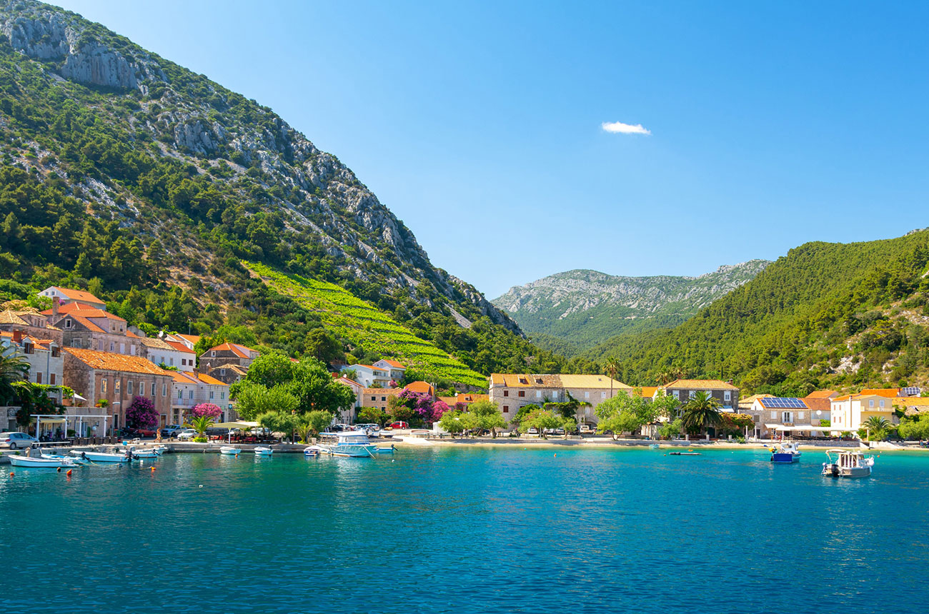 Trstenik village from the sea