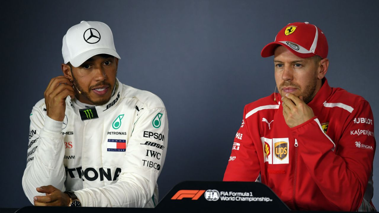 Lewis Hamilton Sebastian Vettel F1 