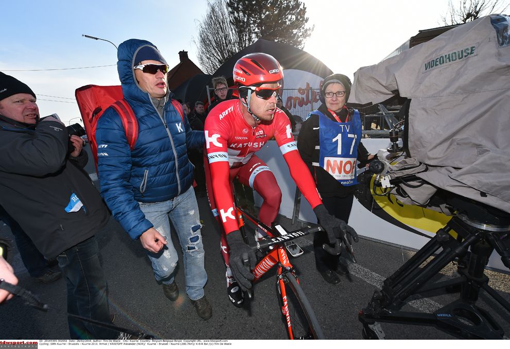 Kristoff finished second in Kuurne-Brussel-Kuurne for the second year in a row