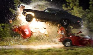 A spectacular crash from the Death Proof segment of Grindhouse.