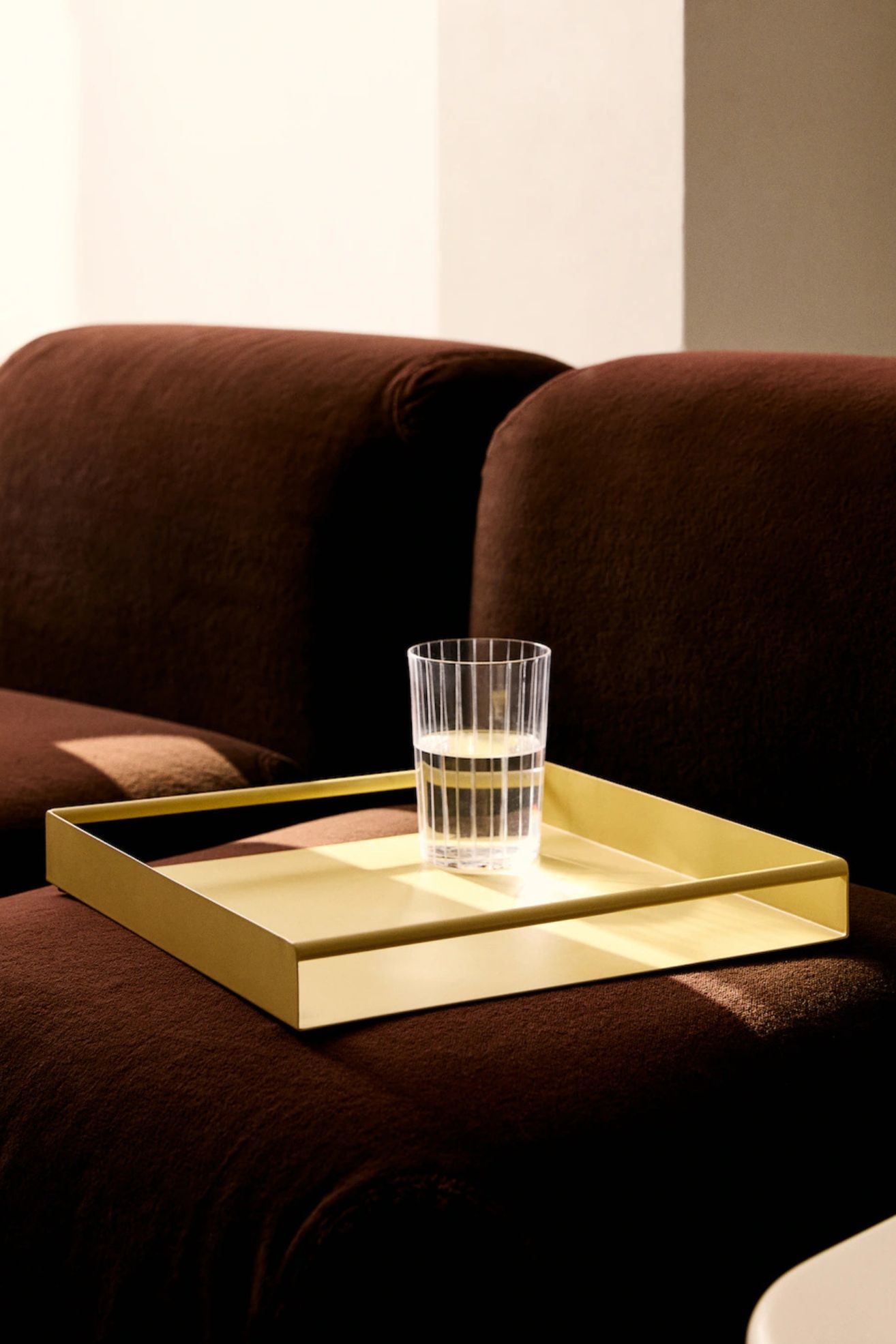 MANGO, Metal Tray With Square Handles