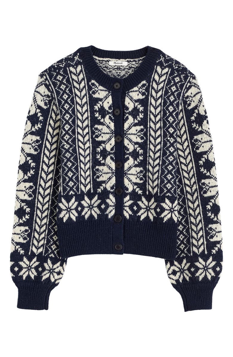 Fair Isle Wool Cardigan Jacket