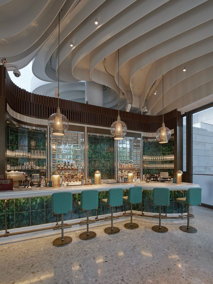 The Continental bar area Hong Kong, China