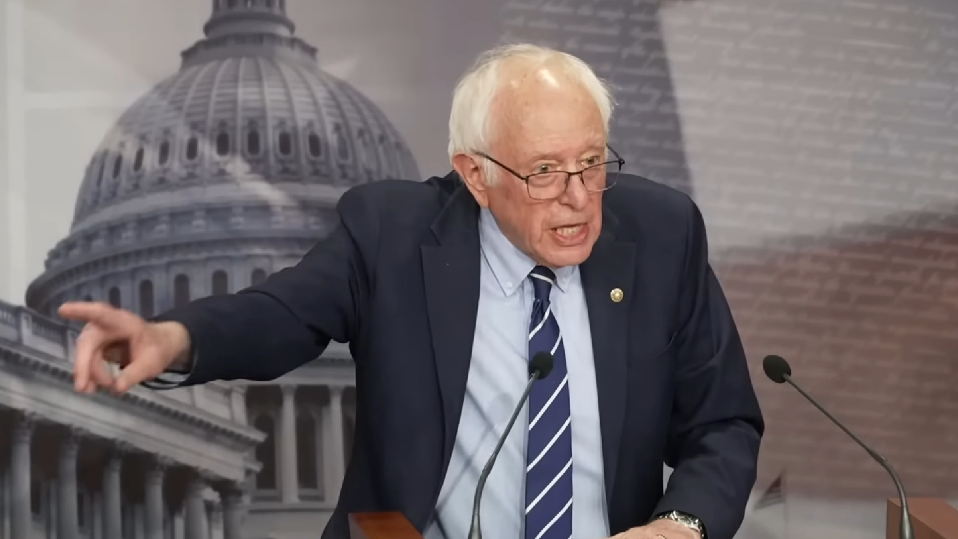 US Senator Bernie Sanders announcing the AI Data Center Moratorium Act