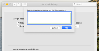 How to change the text on your macOS lock screen