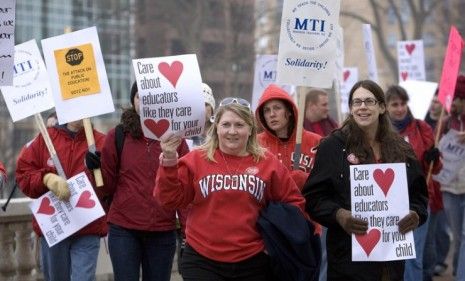 Americans have a fondness for schoolteachers, which may be one reason why a majority of continue to support unions. 