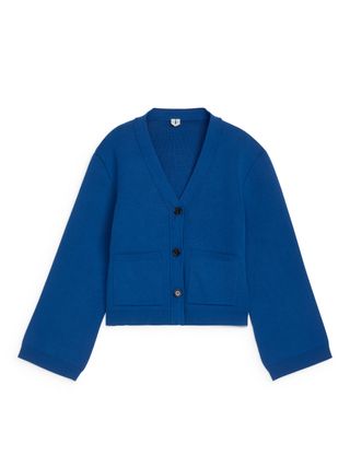 Cotton Cardigan - Blue - Arket Gb