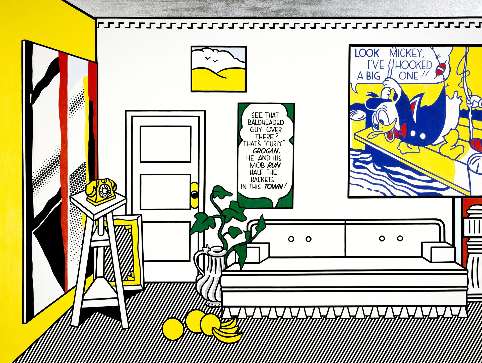Roy Lichtenstein's brightly coloured works
