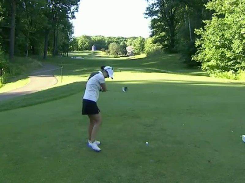 LPGA Tour Player Has Air Shot With Driver