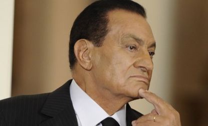 Egypt's Hosni Mubarak surrendered without a fight in February, and some worry a full prosecution of the former leader will discourage other dictators from stepping down.