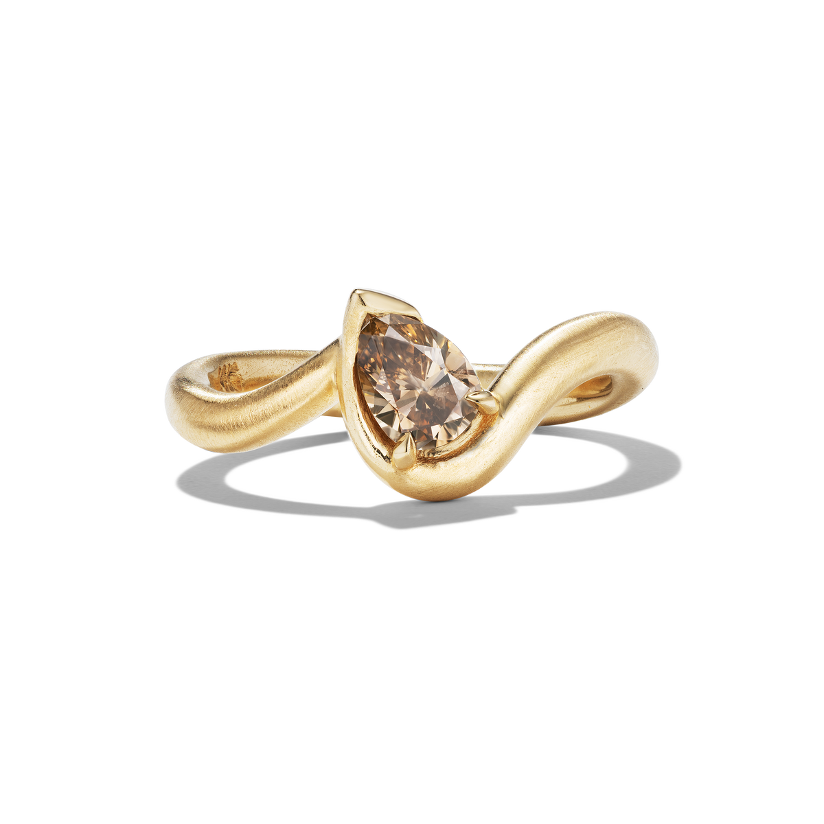 Bb Thelma Brown Diamond Pinky Ring