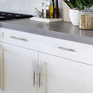 Leulan Gold and Nickel Kitchen Cabinet Handles
