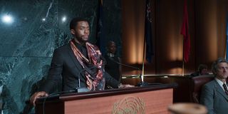 Chadwick Boseman as T'Challa in Black Panther