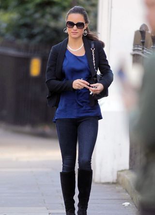 Pippa Middleton is seen on October 03, 2012 in London, United Kingdom.