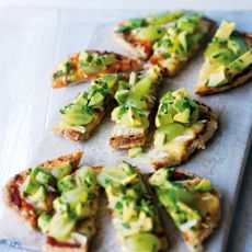 Pitta Pizzas with Melted Brie, Avocado and Green Grapes recipe-new recipes-woman and home