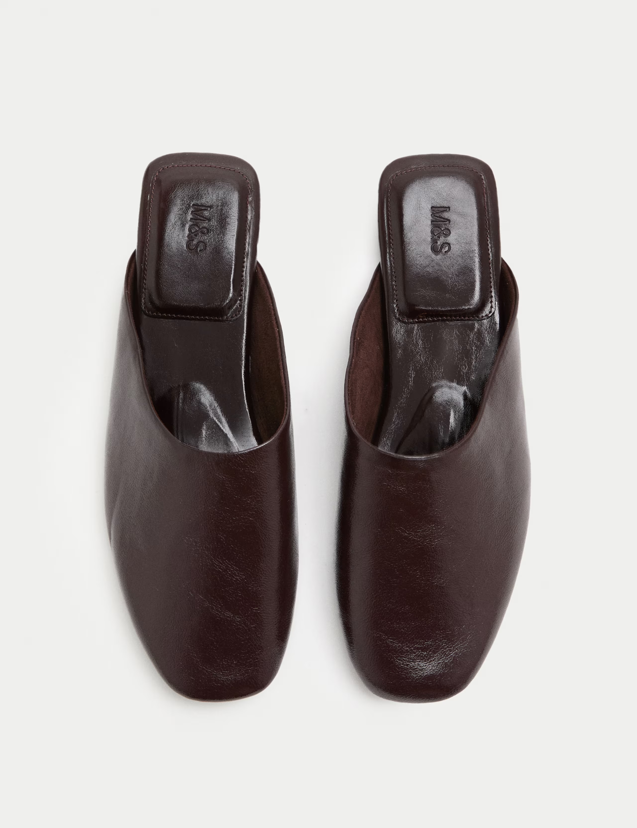 Slip on Flat Square Toe Mules