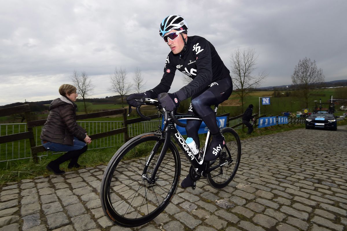 Gianni Moscon (Team Sky) on the Paterberg