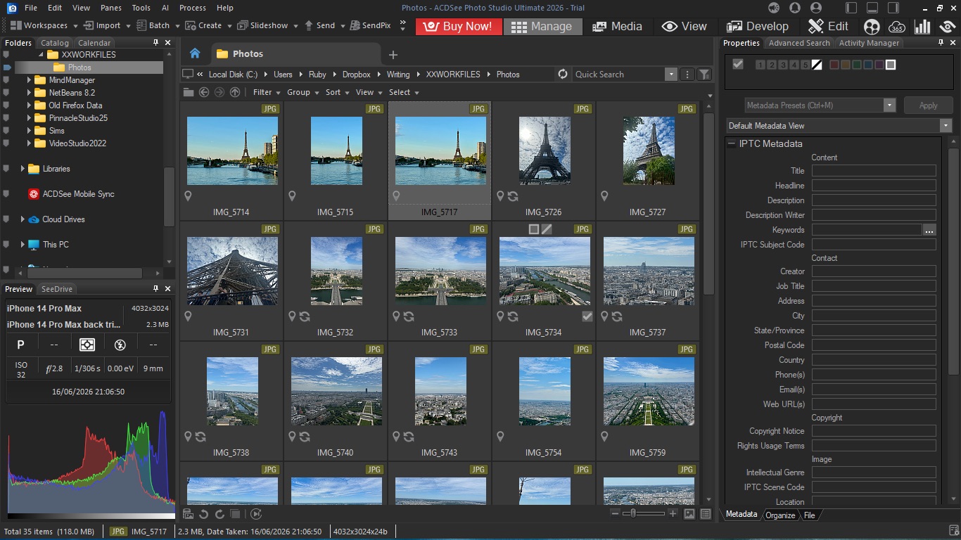 Testing out ACDSee Photo Studio Ultimate 2026 on a Windowss machine