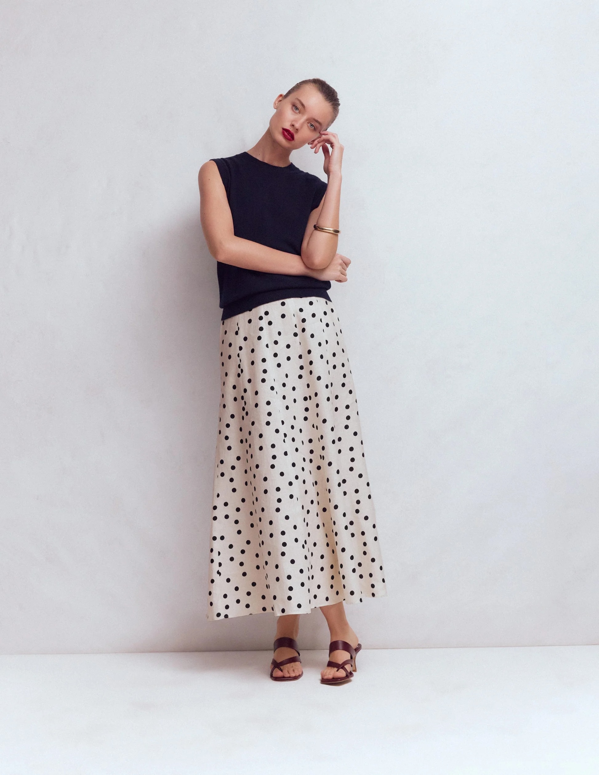 Boden, Miriam Linen Maxi Skirt