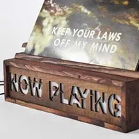Rustic "Now Playing" Record Stand. Was £74.98 now £56.23
 &nbsp;
