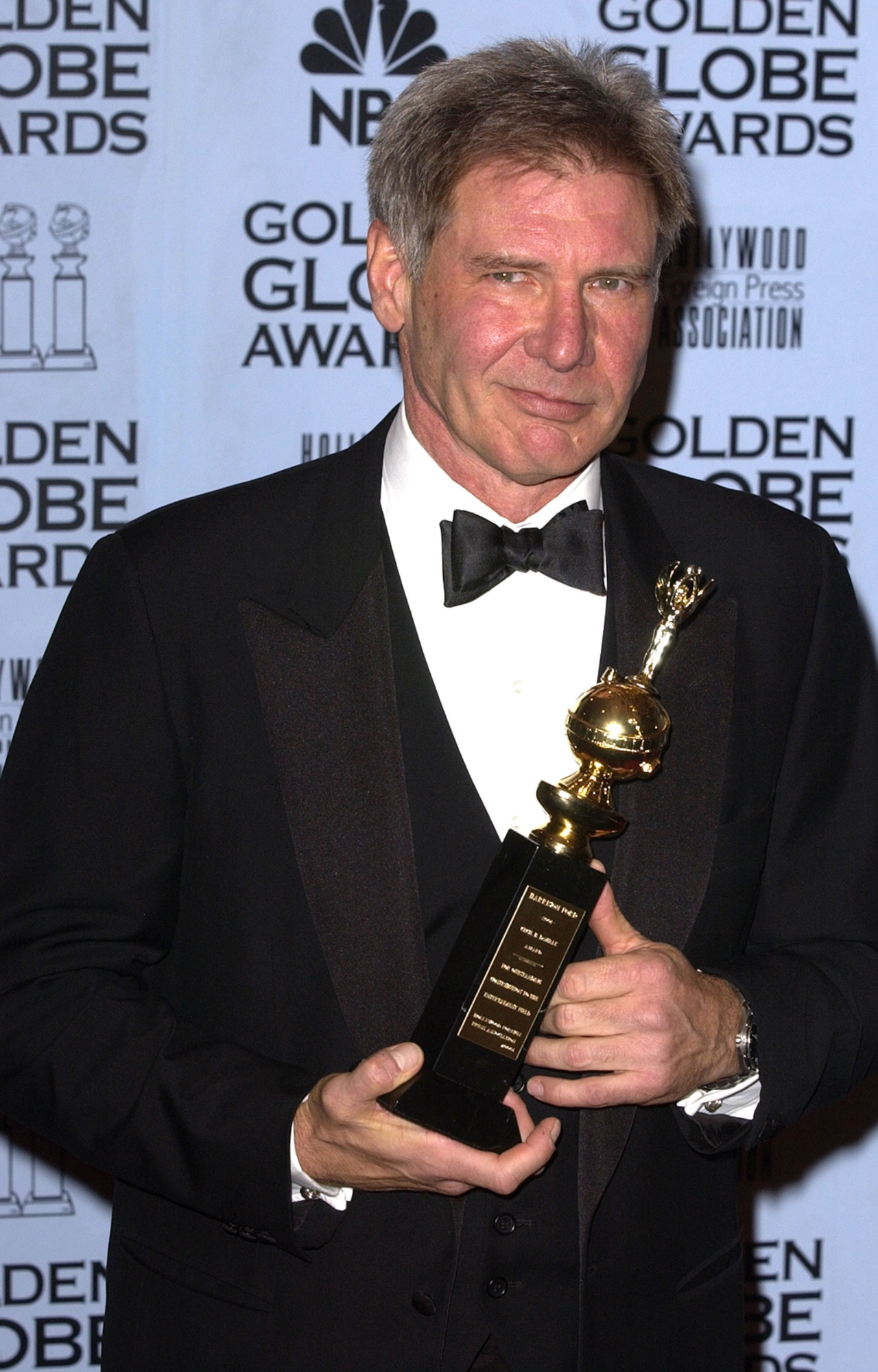 Harriosn Ford at the 59th Annual Golden Globe Awards in 2002