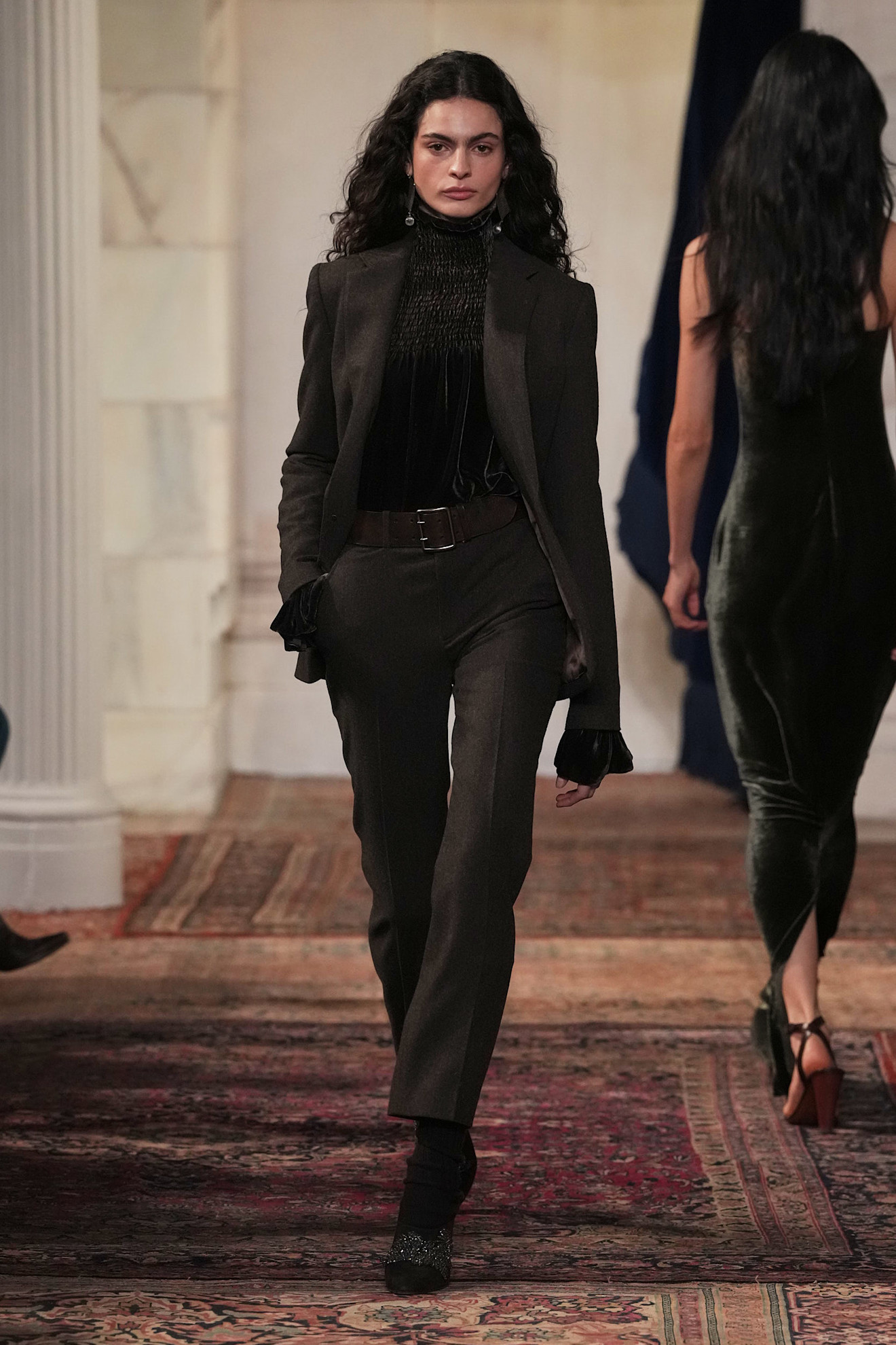 models walk the Ralph Lauren Fall 2026 runway