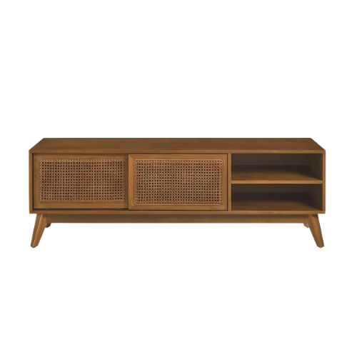 Target, Modern Rattan TV Stand For TV Up To 65 Inch Entertainment Center Media