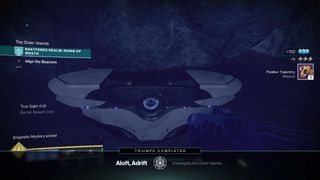 destiny 2 shattered realm ruins of wrath enigmatic mystery outer islands chest