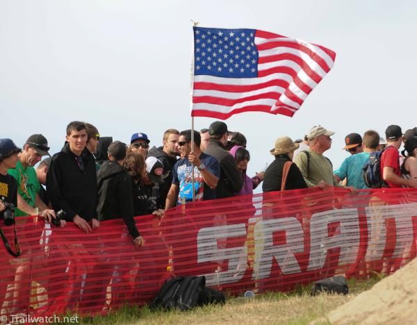 The crowd seemed quite patriotic