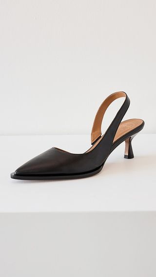 Atp Atelier Desana Black Nappa Slingbacks