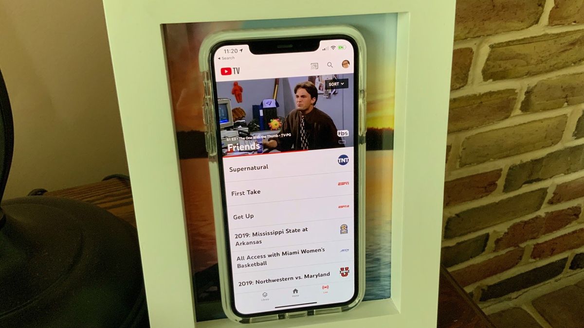 YouTube TV on iPhone