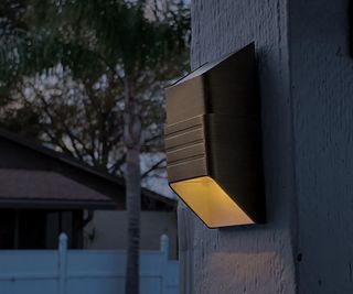 A VOLT Solar Brass Deck Light