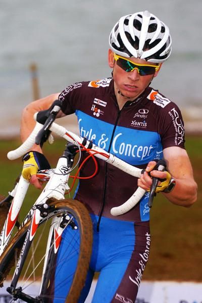 Belgium's Kenneth Van Compernolle (Style &amp; Concept) en route to victory.