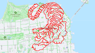 Strava art by Lenny Maughan - Tiger run