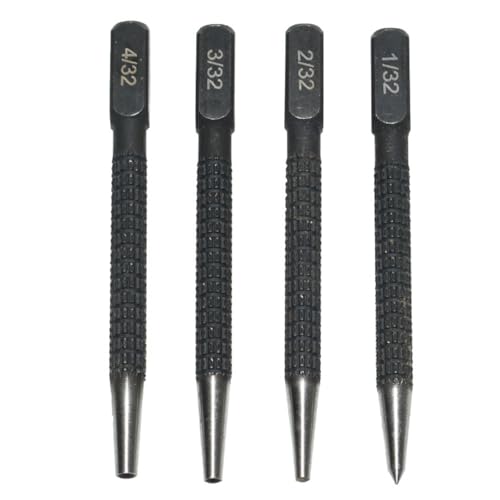 4pcs Portable Positioning Punch Set,nail Punch,centre Punch,nail Punch Set,automatic Centre Punch,centre Punch for Metal,nail Punch Set for Wood,punch Tool,woodworker's Hole Punch,
