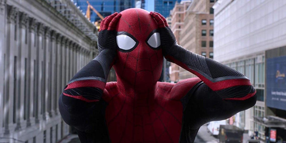 Spider-Man surprised in Far From Home